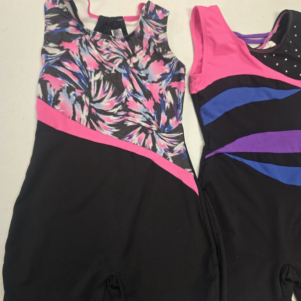 Danskin Pink and Purple Gymnastics Leotard - Picture 3 of 5
